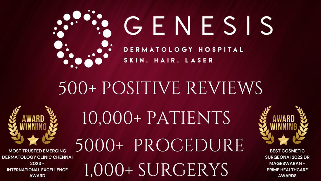 Cover photo of Genesis Dermatology Skin clinic & Hair clinic - Laser Hair Removal | Skin Whitening | Hair PRP | Hydrafacial | Acne Scars
